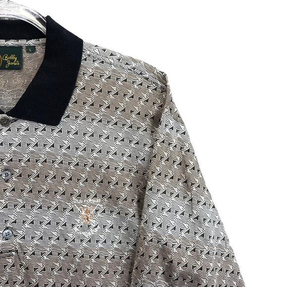 Bobby Jones Men's Golf Polo Shirt Men's Size Large 3 Button Closure - Picture 4 of 12